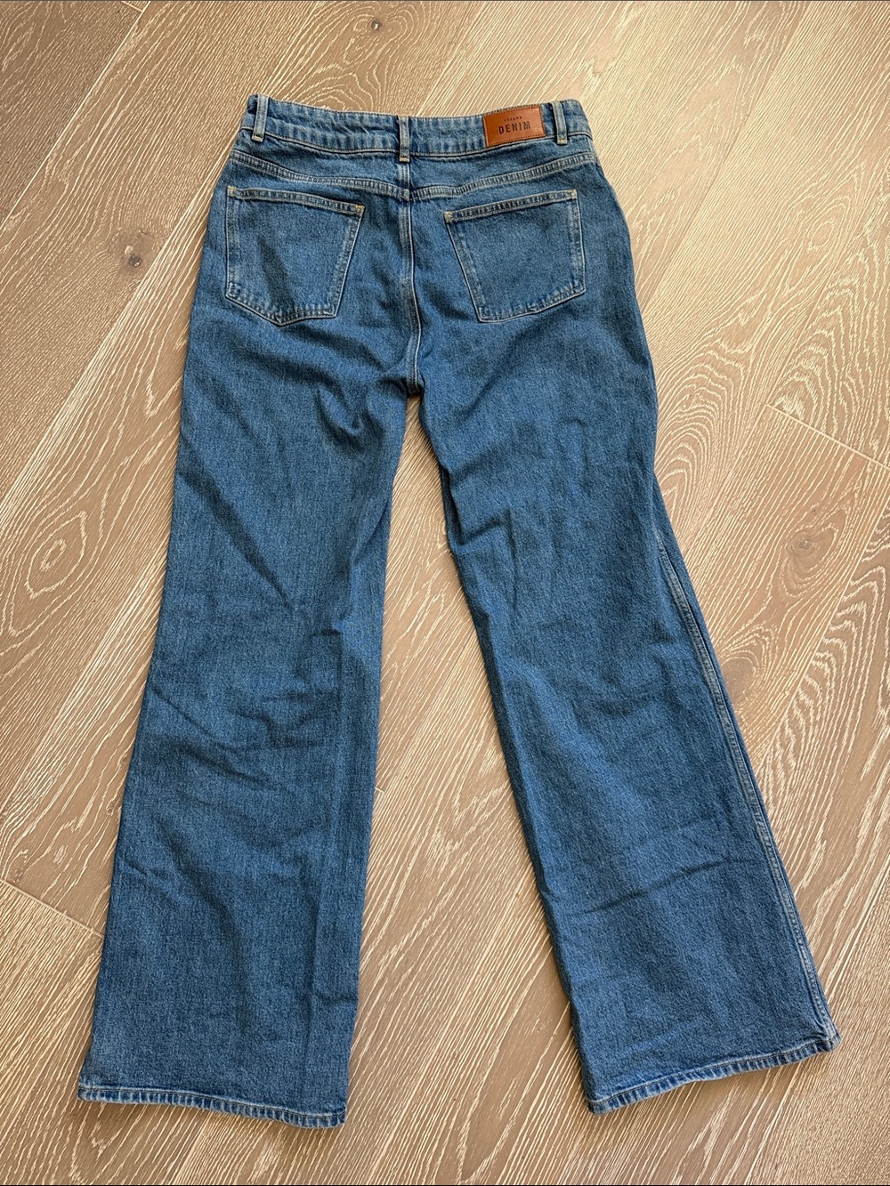 Sezane High-Rise Wide-Leg Jeans in Blue Denim - Picture 8 of 8